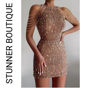 Stunner Boutique Kiera Sequin Mini Dress